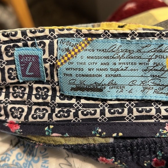 55 Stage Vintage Big Block Yellow Plaid Cotton Casual Cargo Utility Shorts Large - Picture 11 of 12